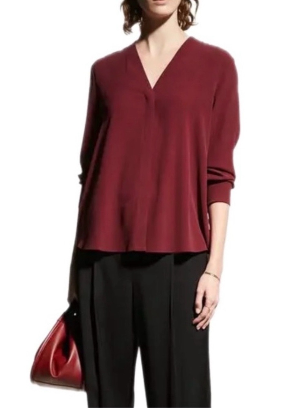 Eileen Fisher Silk V-Neck Top